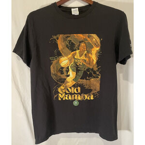 Gold Mamba Seattle Storm Jewell Loyd Basketball T-Shirt Black - L